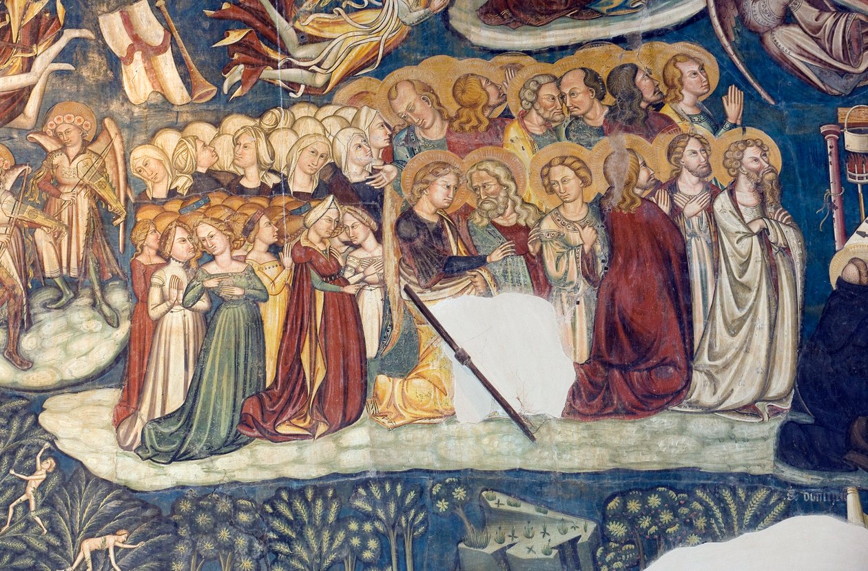 Santa Maria na igreja do piano, Loreto Aprutino, Abruzzo, Itália, de Unknown