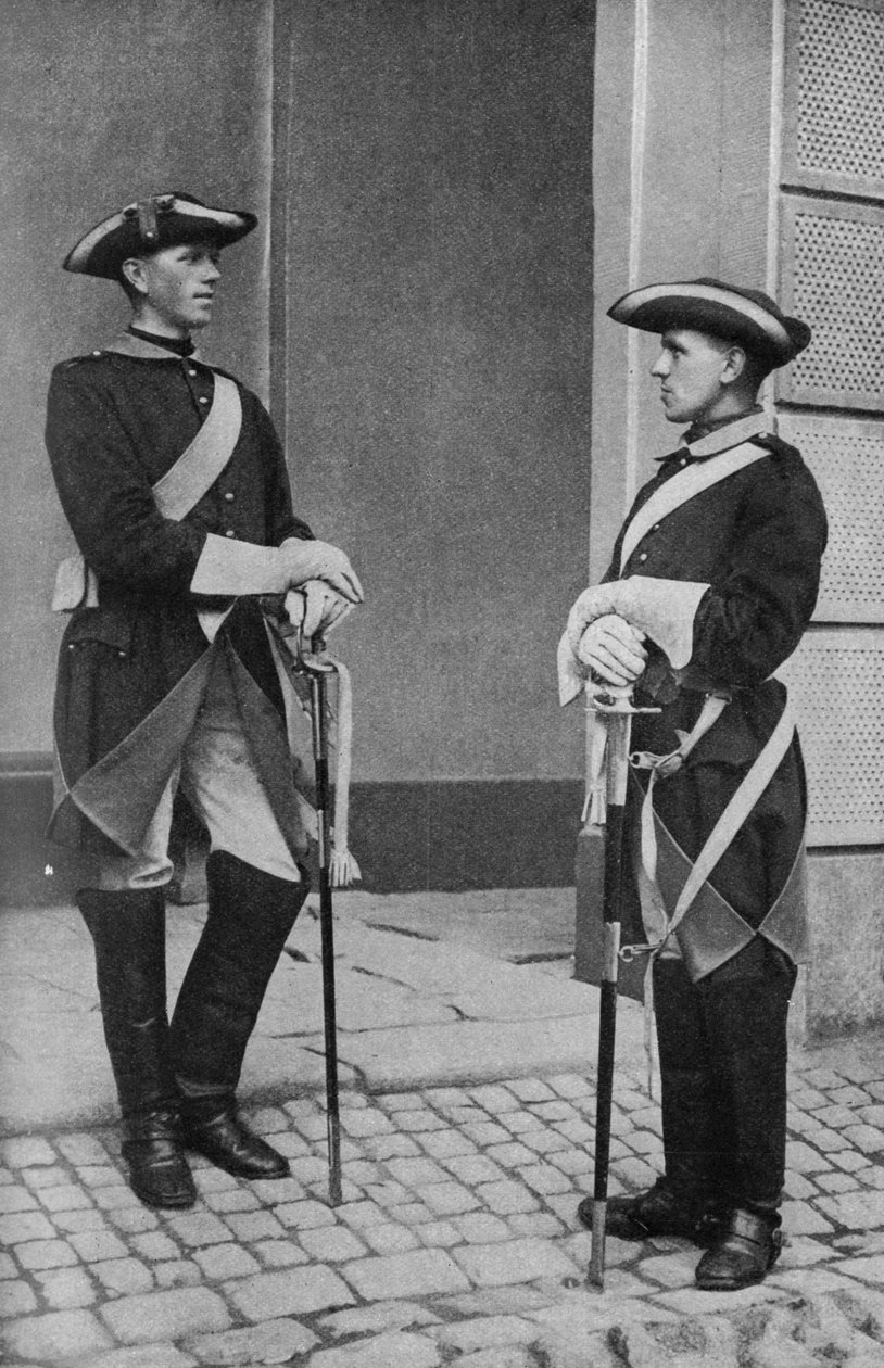 Suécia. Stalwart suecos guardiões da majestade reis. 1920 de Unknown