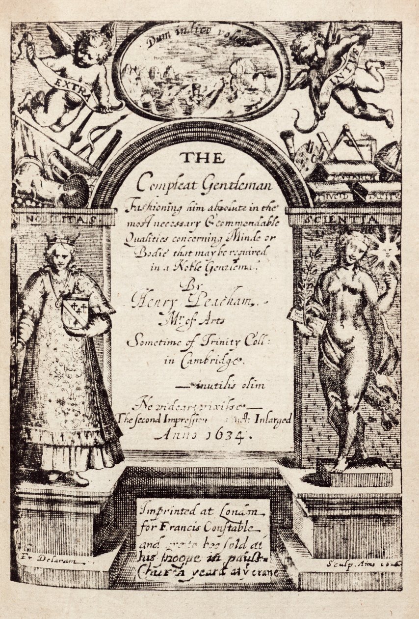 The Compleat Gentleman, de Henry Peacham. de Unknown
