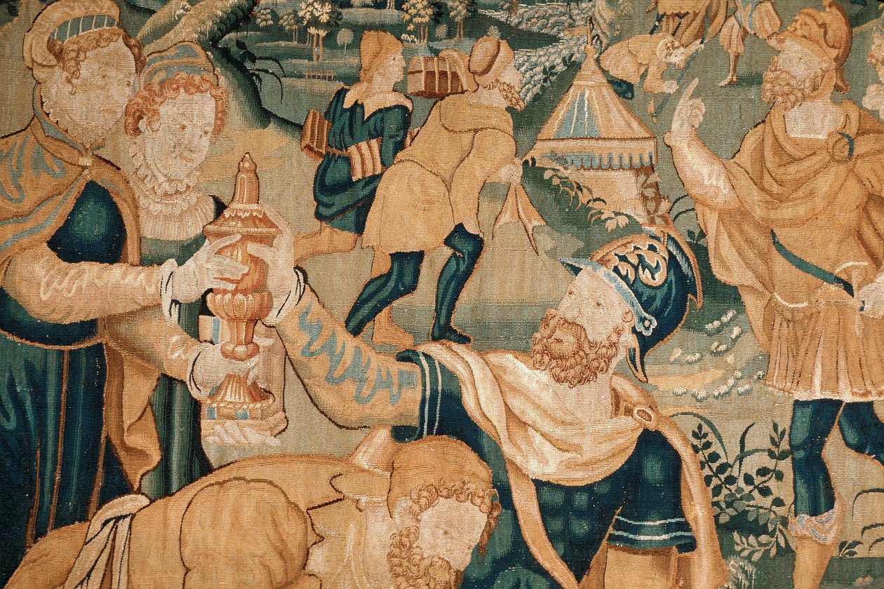 Toul (departamento 54), museu municipal, Tapeçaria do Norte (século XVI) detalhe de Unknown