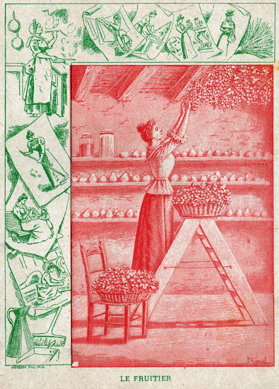 Uma fruteira. Um fruteiro. de Unknown
