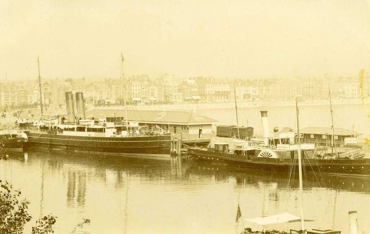 Vista, de, steamships, em, weymouth, porto, c.1903 de Unknown