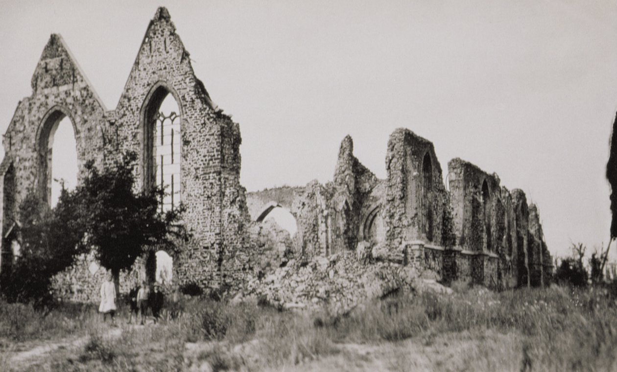 Igreja em Neuve Eglise, Bélgica, destruída durante a primeira guerra mundial, 1919 de American Photographer