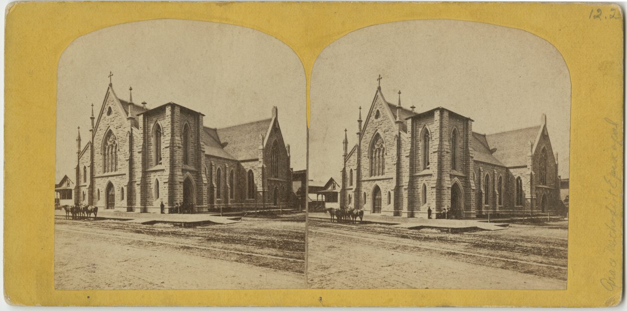 Igreja Episcopal Metodista da Graça, Chicago, c.1870 de American Photographer