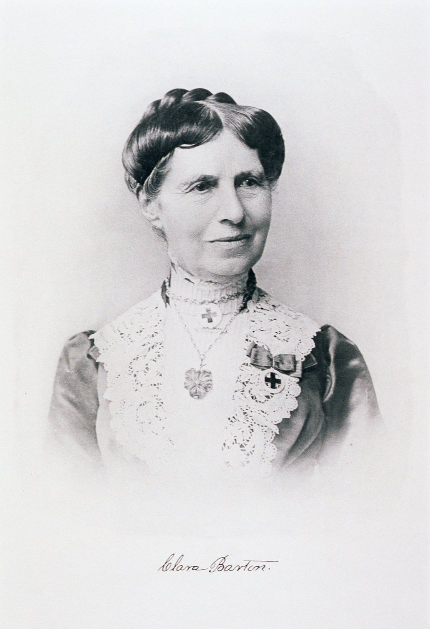 Retrato de Clara Barton (1821-1912) de American Photographer