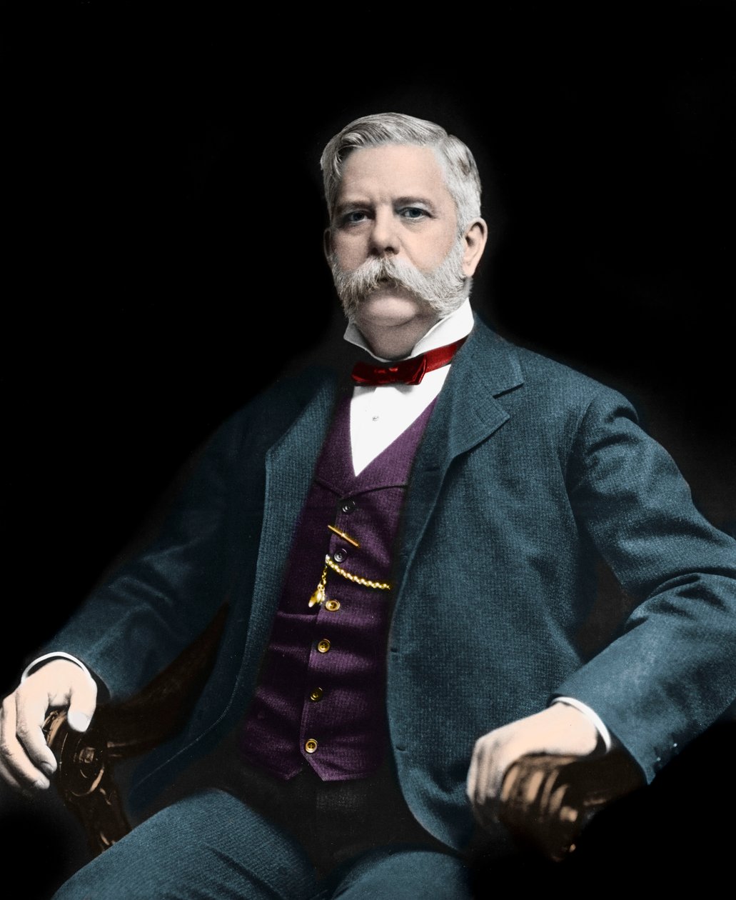 Retrato de George Westinghouse (1846-1914). Inventor e industrial americano de American Photographer