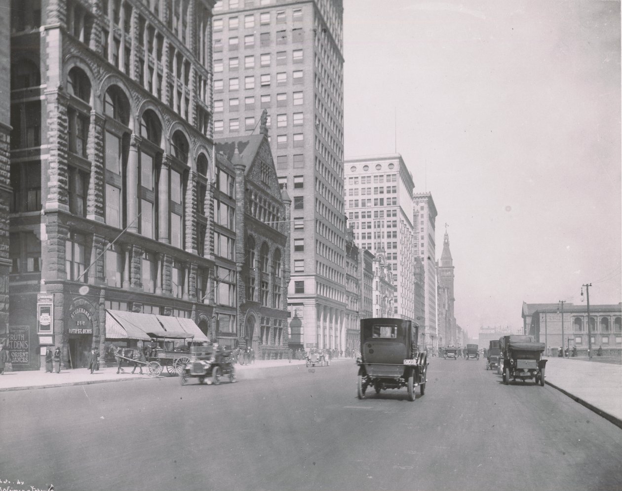 Vista, de, michigan, avenida, chicago, norte, de, congresso, 1911 de American Photographer