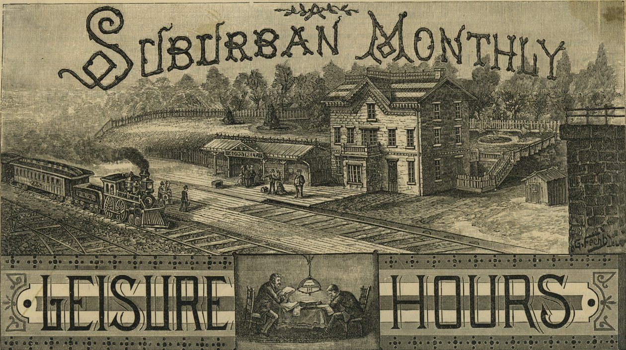 Estação 40th Street, Penna, Railraoad, EUA, 1886 de American School