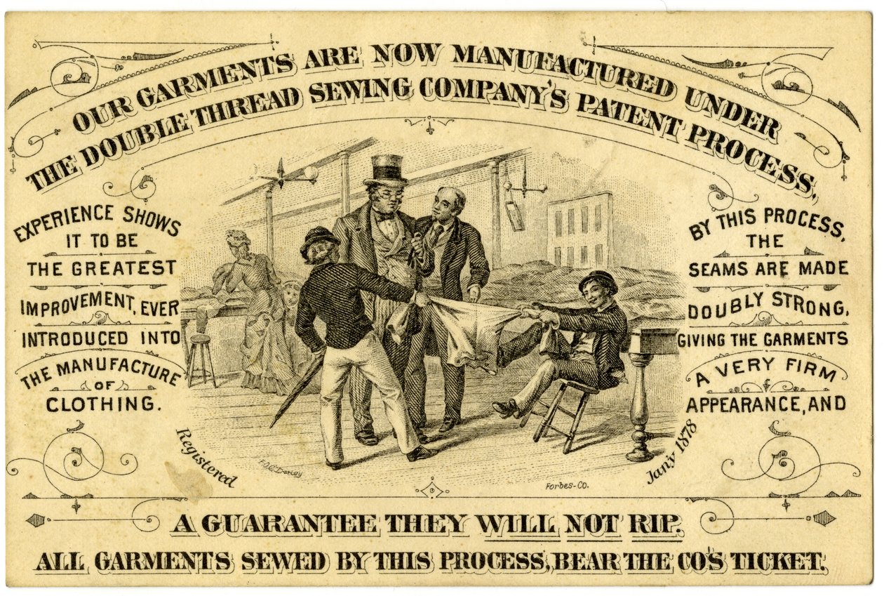 A. Levy Brothers Processo de Patentes, cartão comercial recto (litho [trade card]) de American School