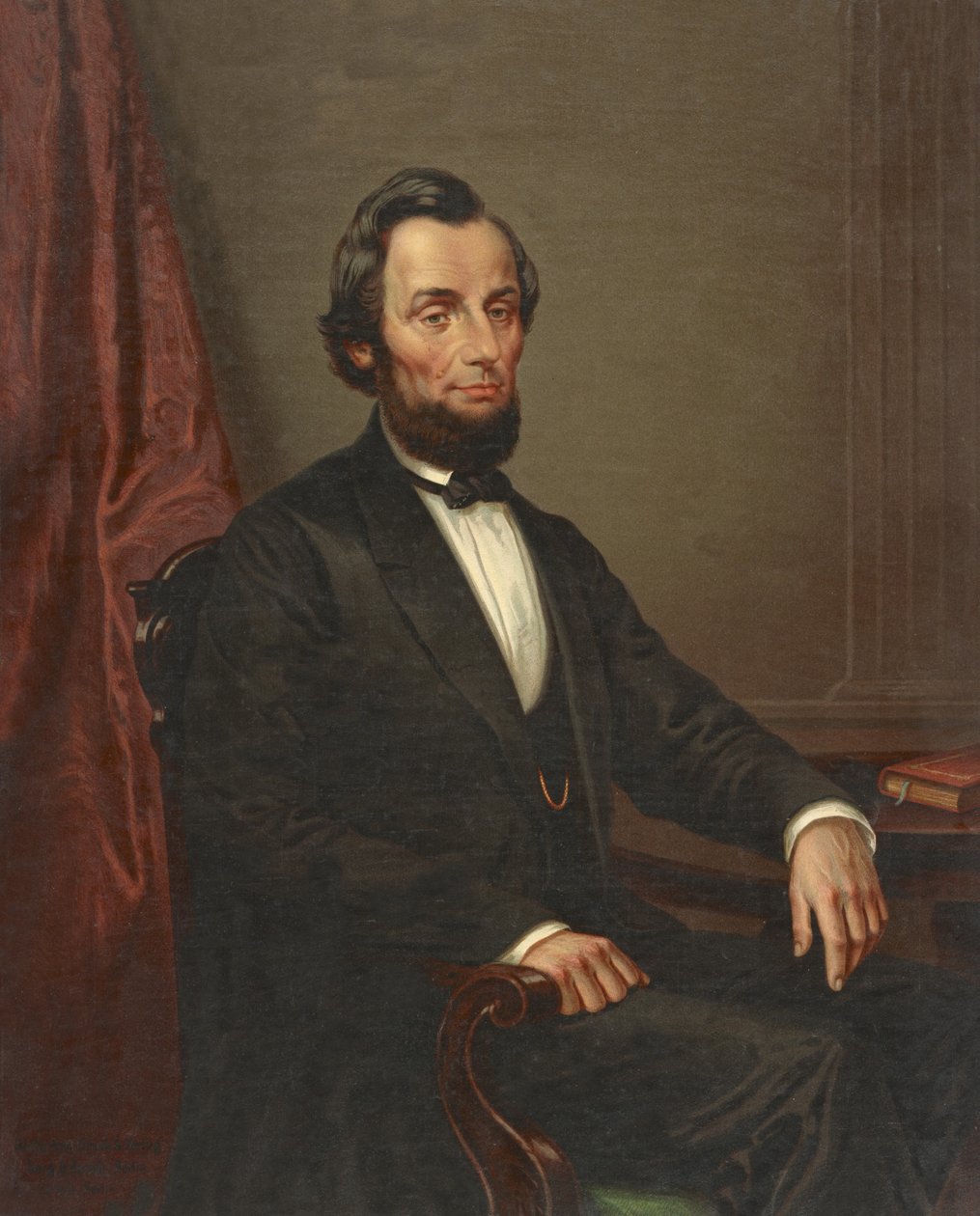 Abraham Lincoln, pub. c.1860 de American School