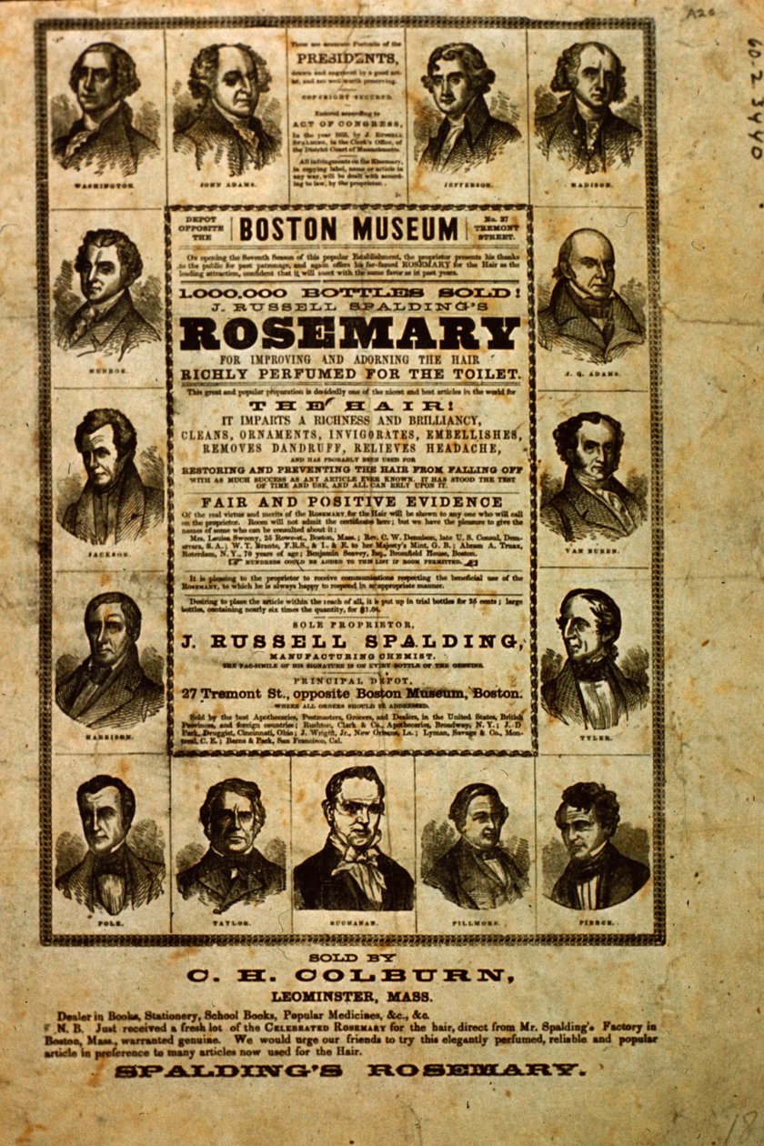 O anúncio de Rosemary Spaldings de American School