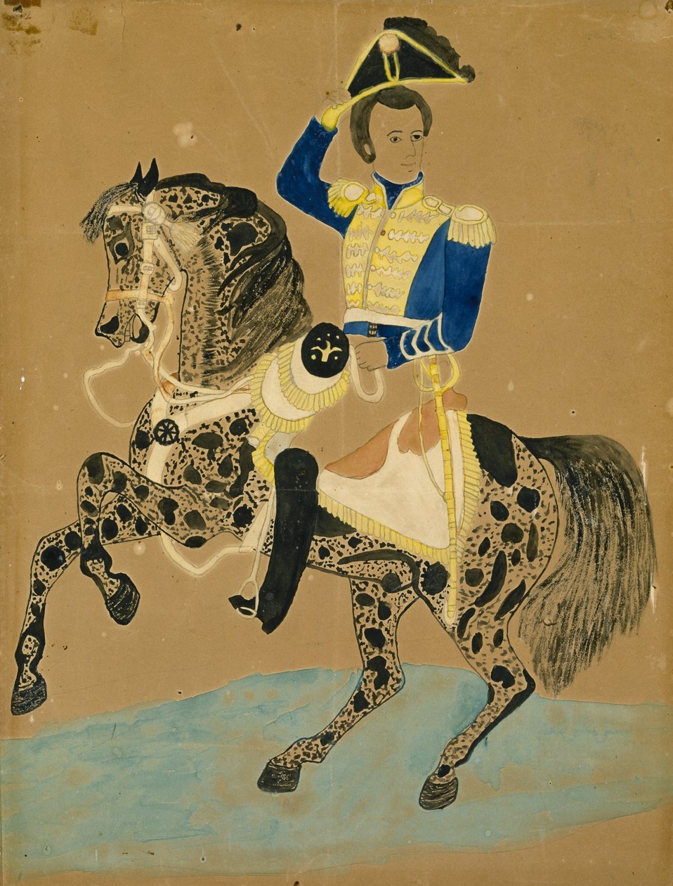 Andrew Jackson, c. 1800-1850 (aguarela sobre papel) de American School