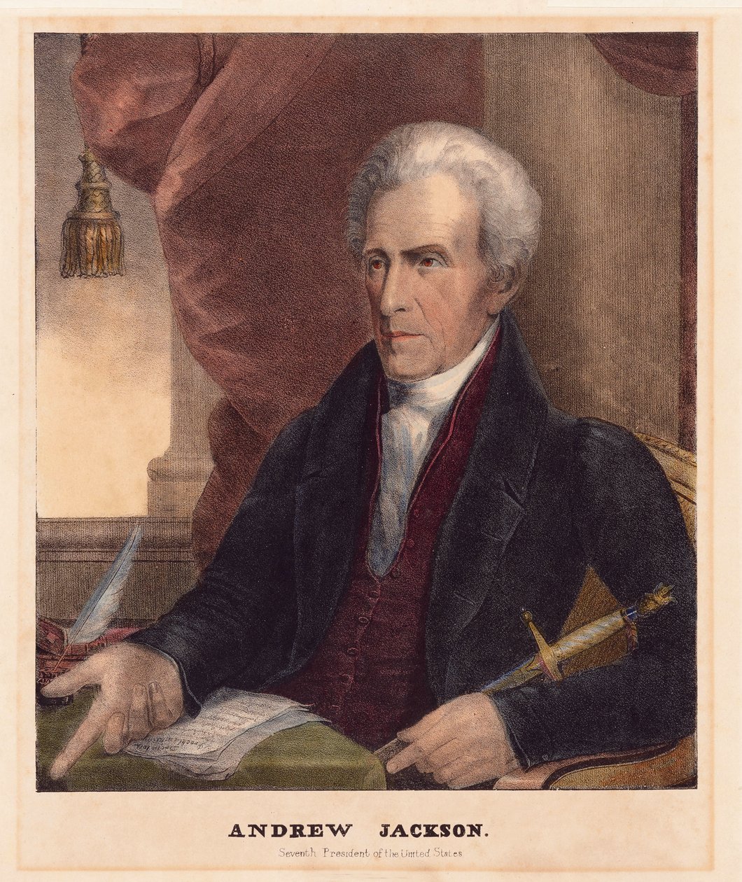 Andrew Jackson, pub. 1842 de American School