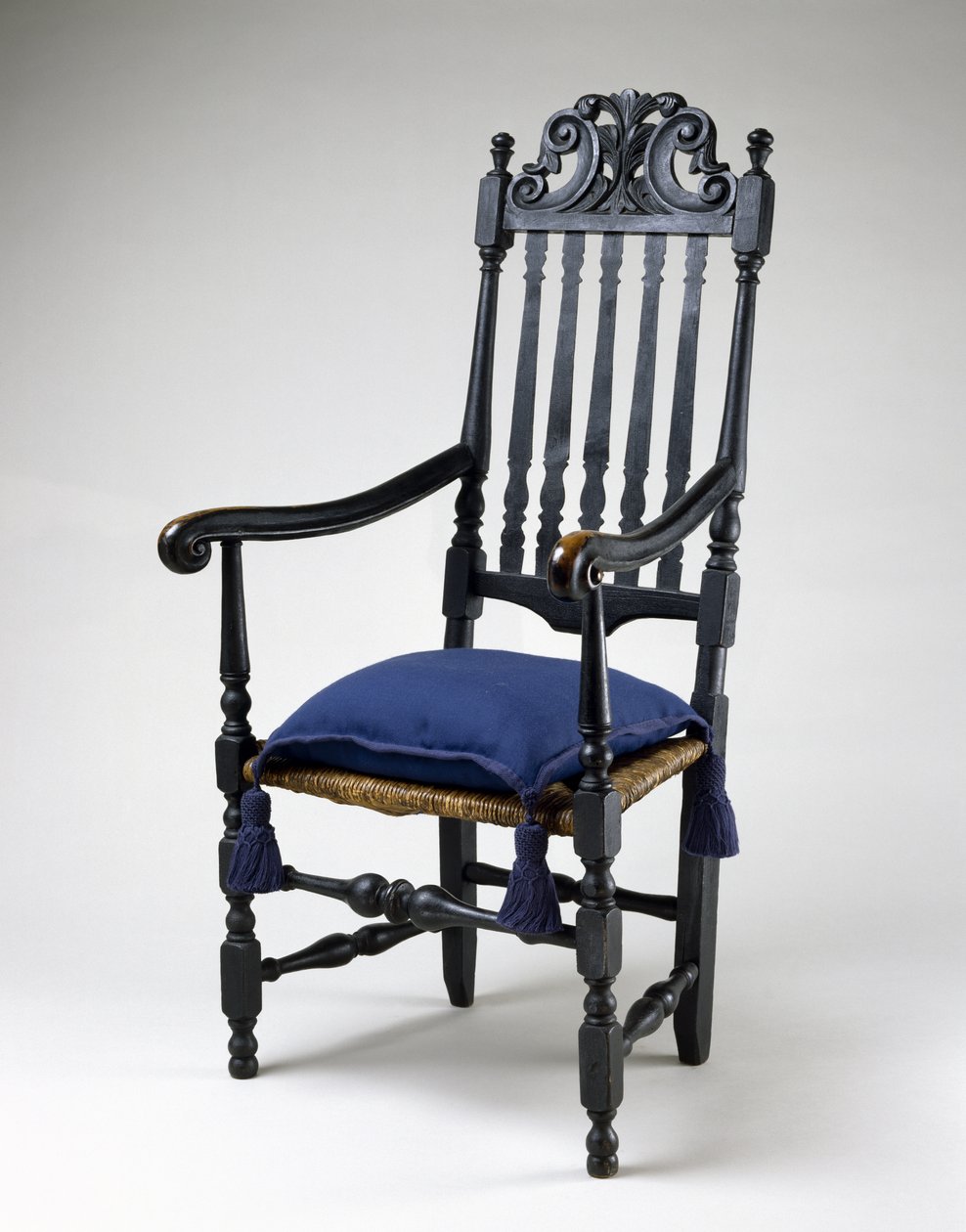 Poltrona, 1700-1730 (bordo suave; cinzas e choupo) de American School