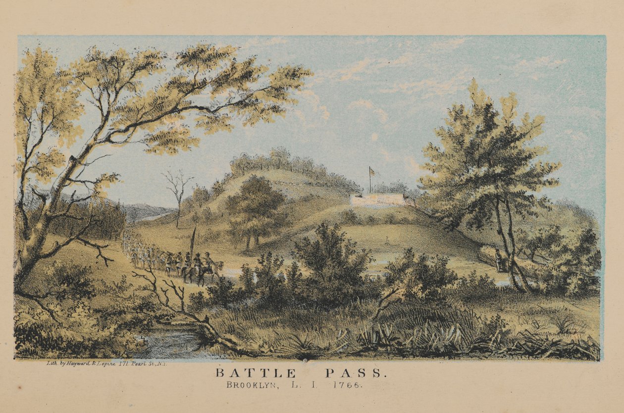 Passagem de batalha, Brooklyn, 1765 de American School