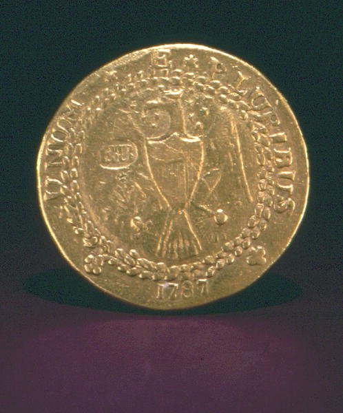 Brasher Doubloon, Nova York, 1787 (ouro) de American School