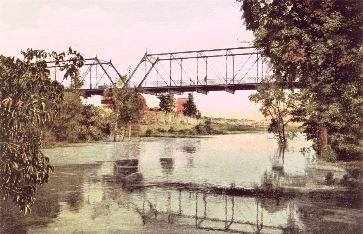 Ponte, sobre, rio trindade, dallas de American School