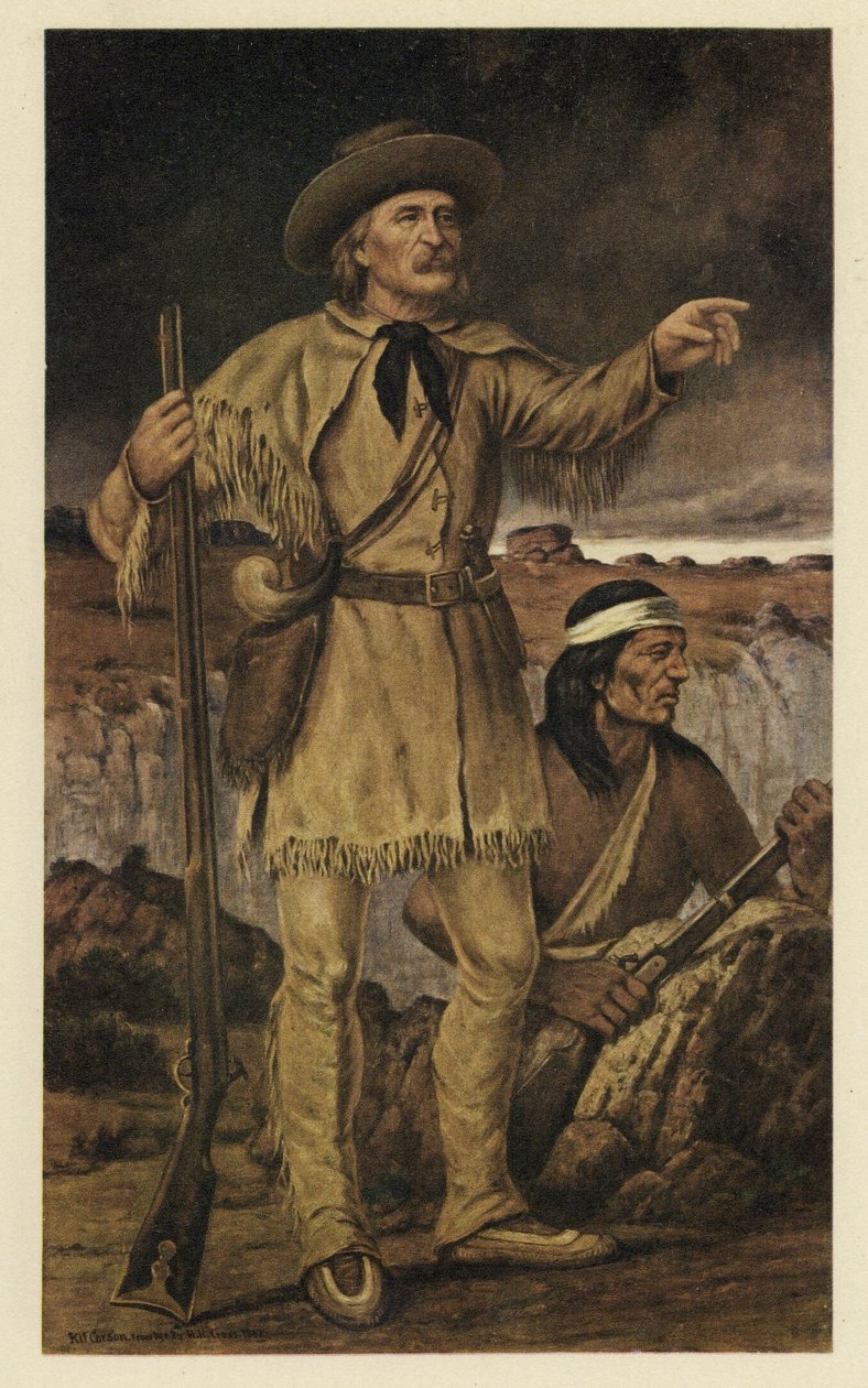 Christopher (Kit) Carson (1809 - 1868), de American School