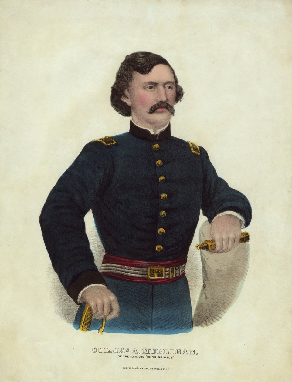 Coronel Jas. Um Mulligan, da Brigada Irlandesa de Illinois, publicou de American School