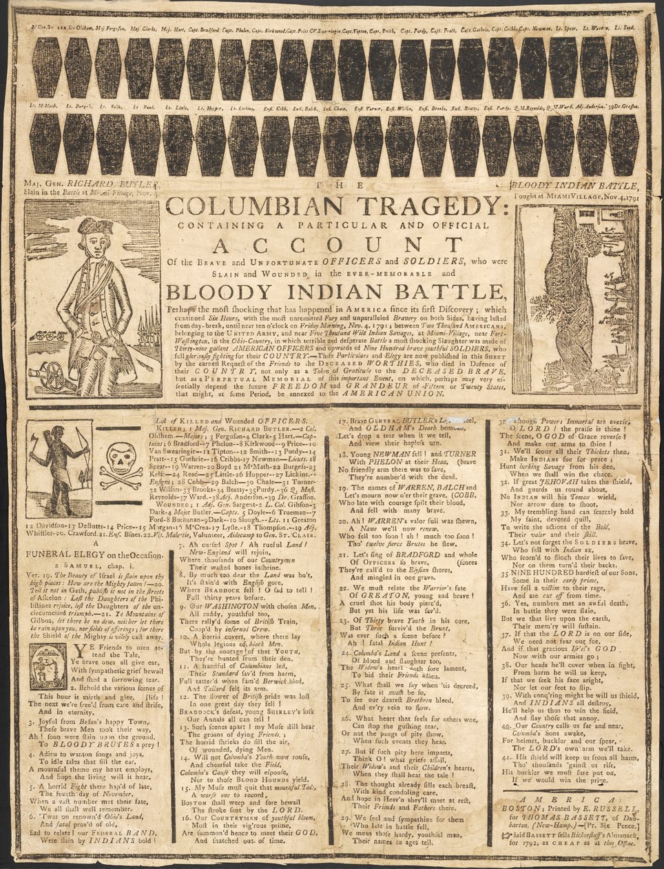 Tragédia Colombiana, pub. 1791 de American School