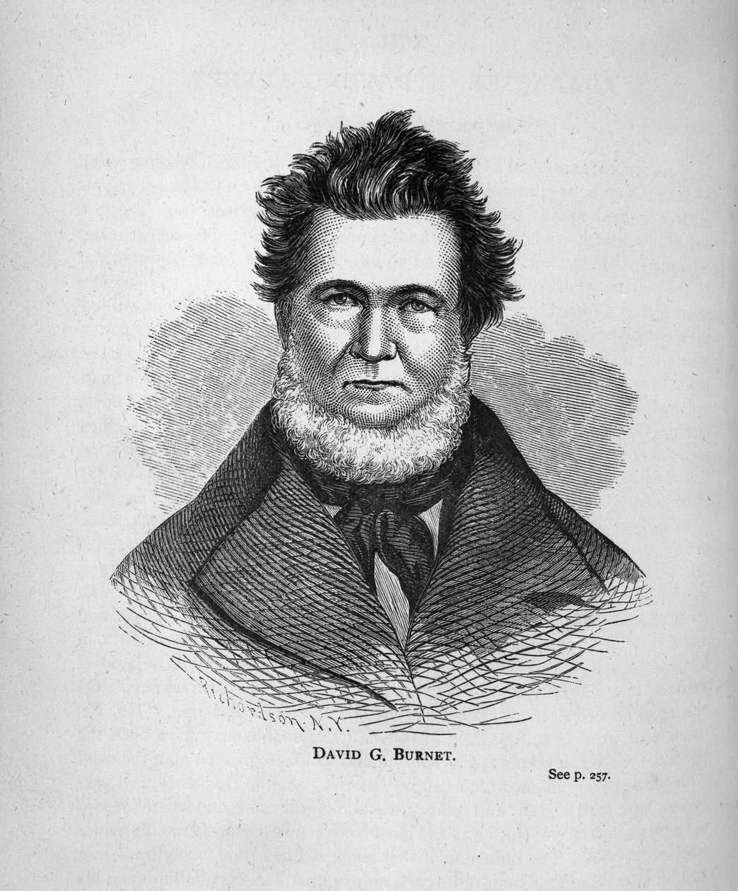 David G. Burnett, da história do Texas Scrapbook de American School