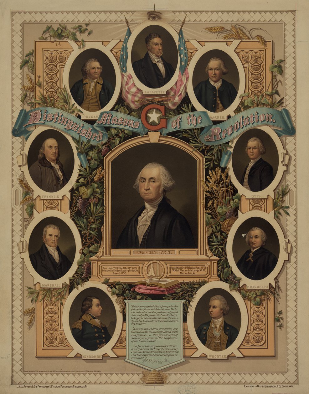 Distintos pedreiros da revolução, 1876 de American School