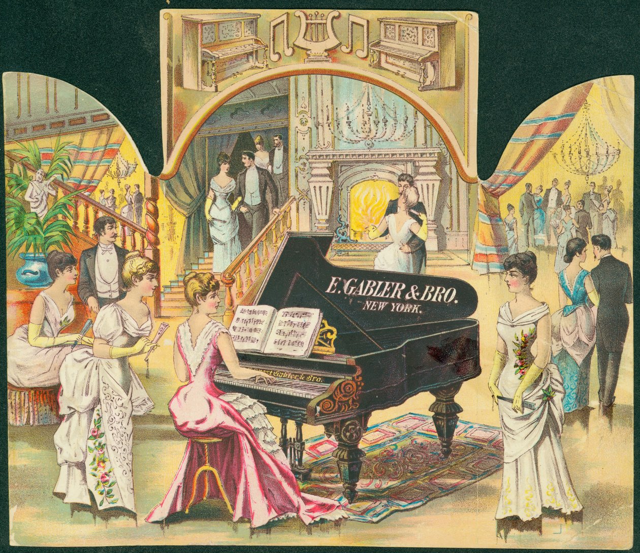 E. Gabler & Bro., Nova Iorque [pianos] de American School
