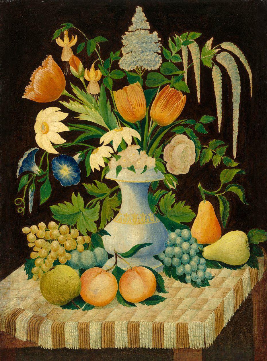 Flores e frutas, c.1870 de American School