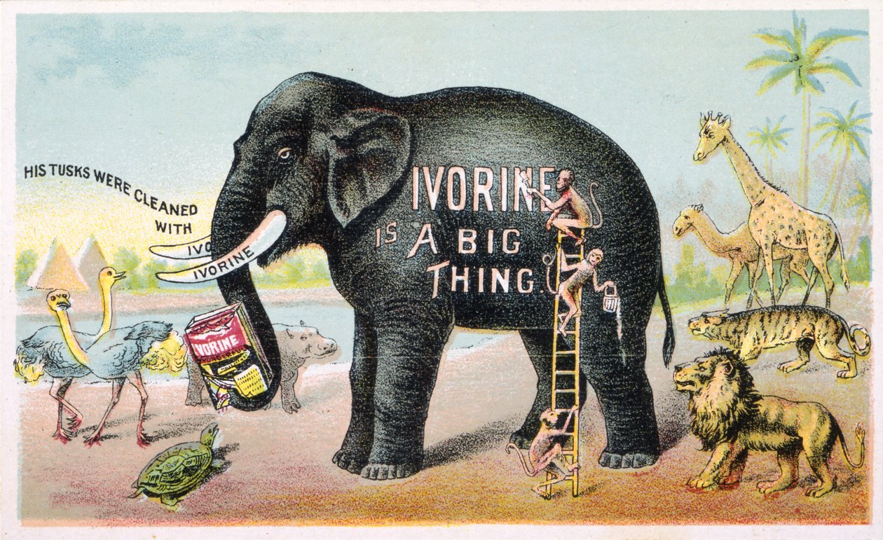 Ivorine é uma coisa grande (cor litho [trade card]) de American School