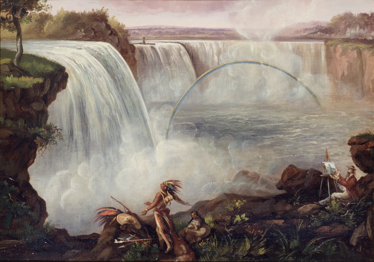 Cataratas do Niágara, c.1840-50 de American School