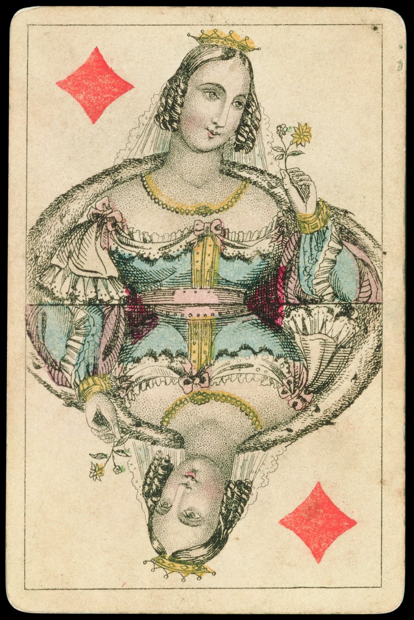 Cartão de jogo: Queen of Diamonds de American School