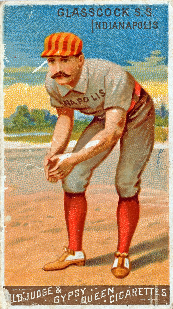 Retrato de Jack Glasscock, 1887 de American School