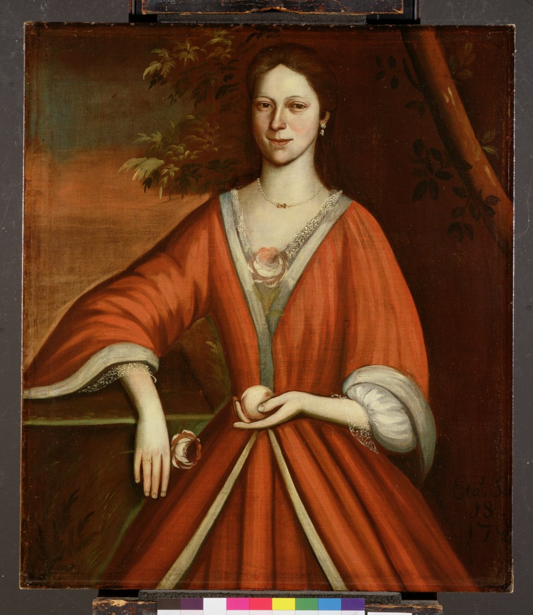 Retrato de Lavinia van Vechten, c.1720 de American School