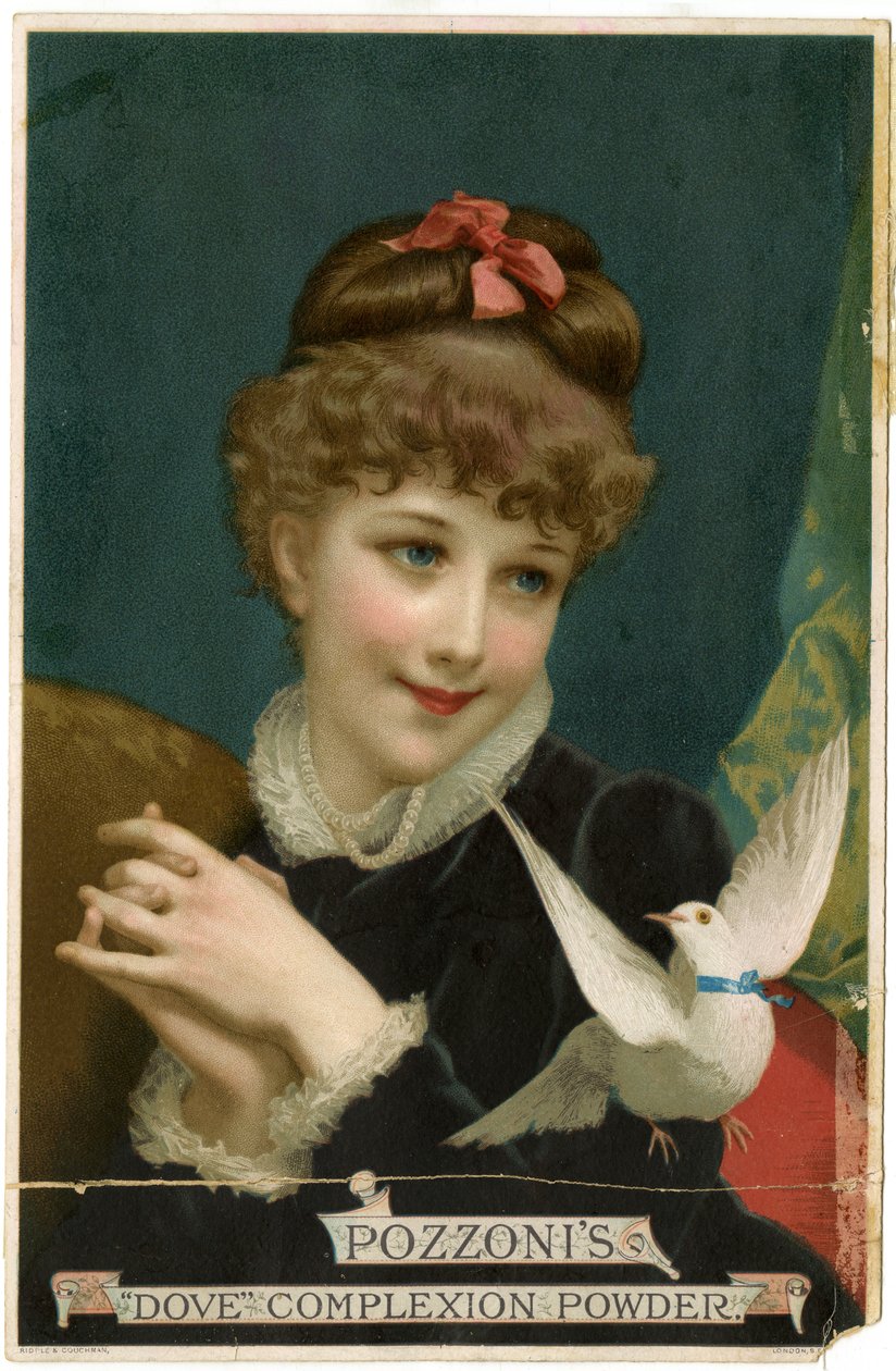 Pozzonis Dove Complexion Powder [recto do cartão comercial] (cor litho [cartão comercial]) de American School