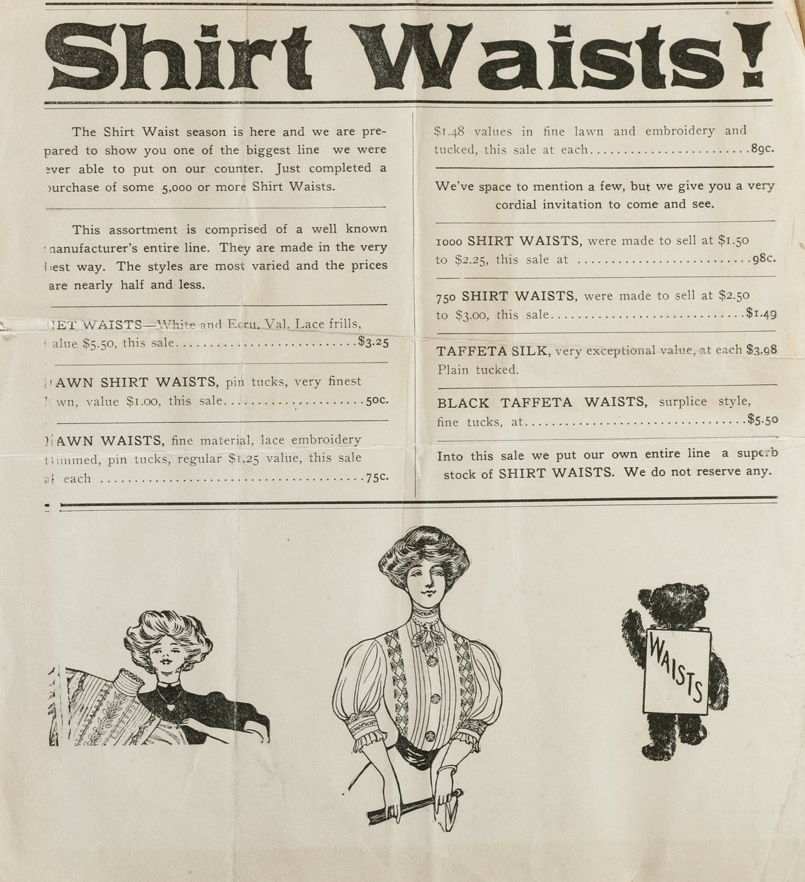 Camiseta Cintura! (anúncio impresso) de American School