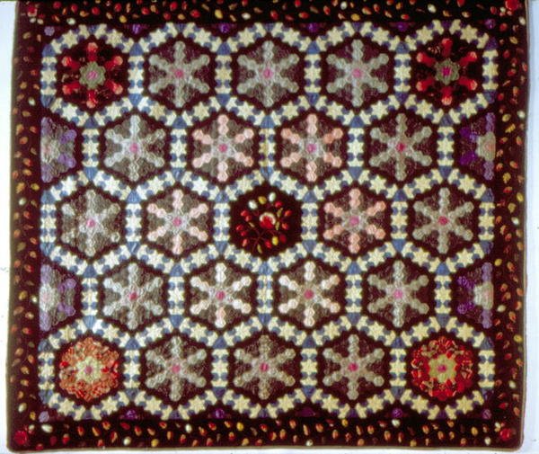 Colcha de snowflower (algodão) de American School