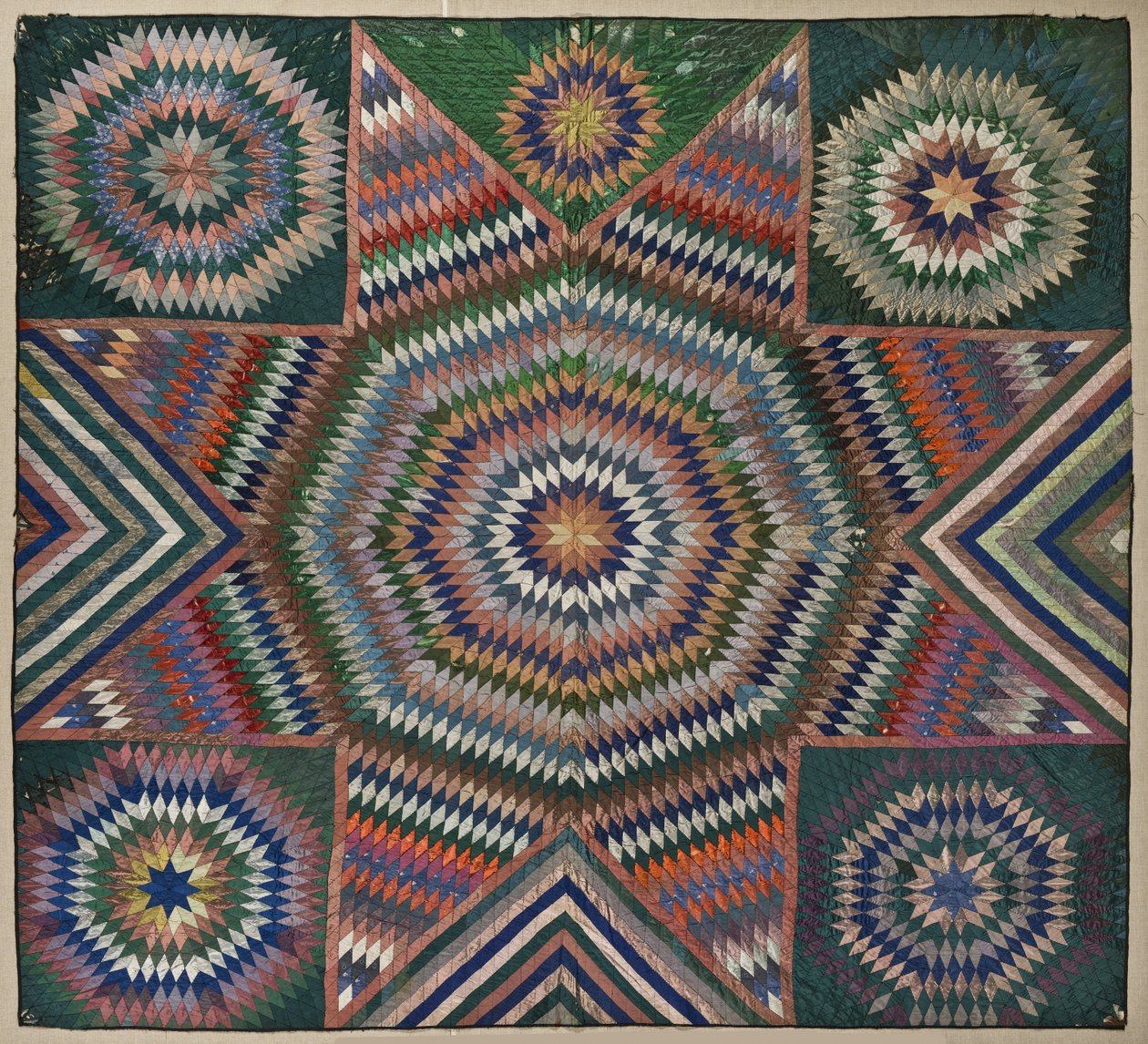 Estrela de Belém Quilt, c.1850 (seda) de American School