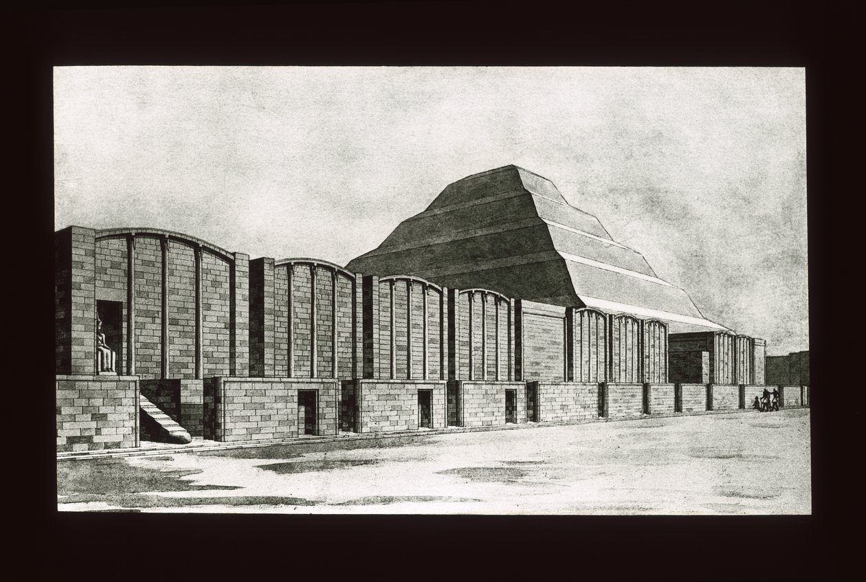 Pirâmide de degraus e capelas, Sakkara, 3ª dinastia de American School