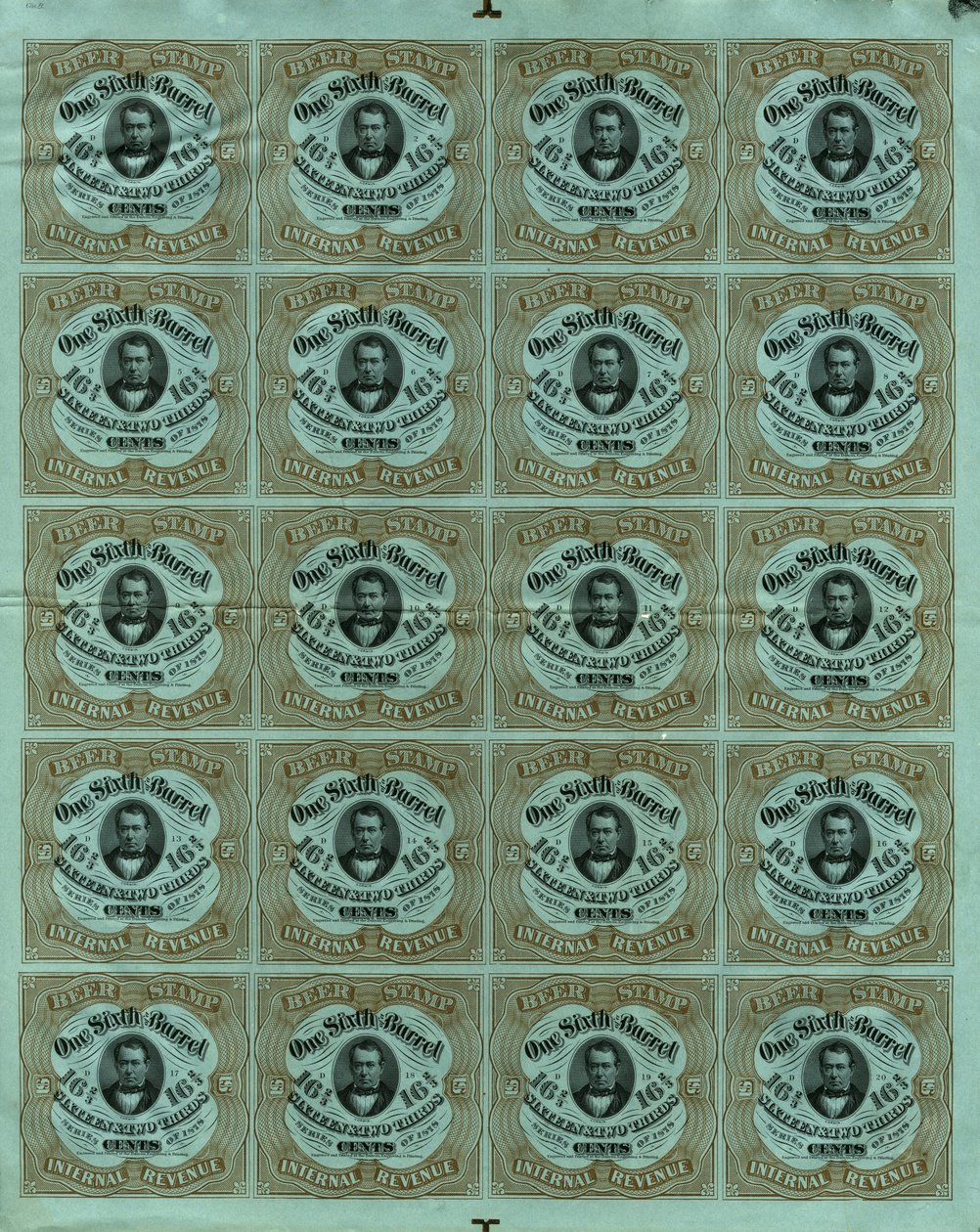 Selos fiscais, 1878 de American School
