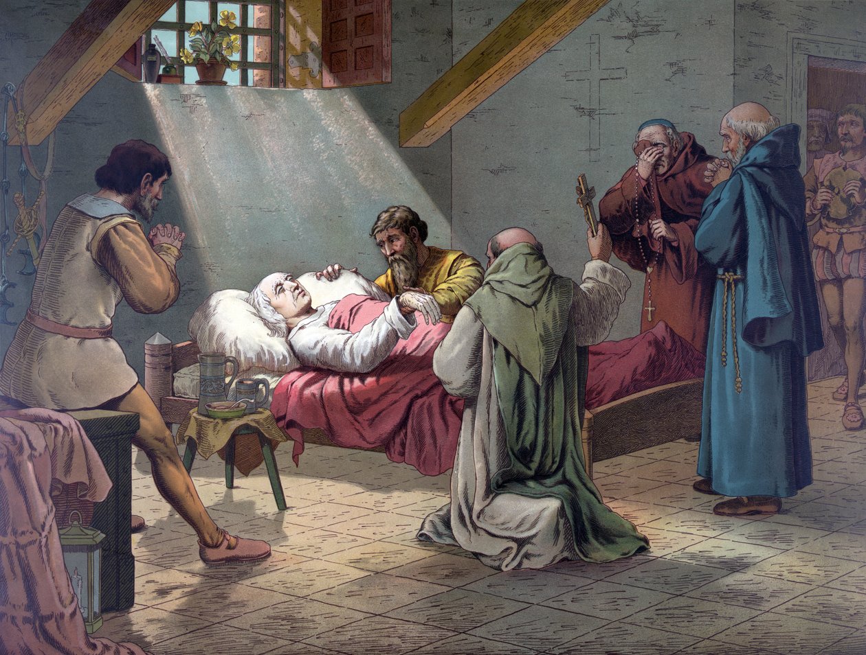 A morte de Colombo, pub. 1893 de American School