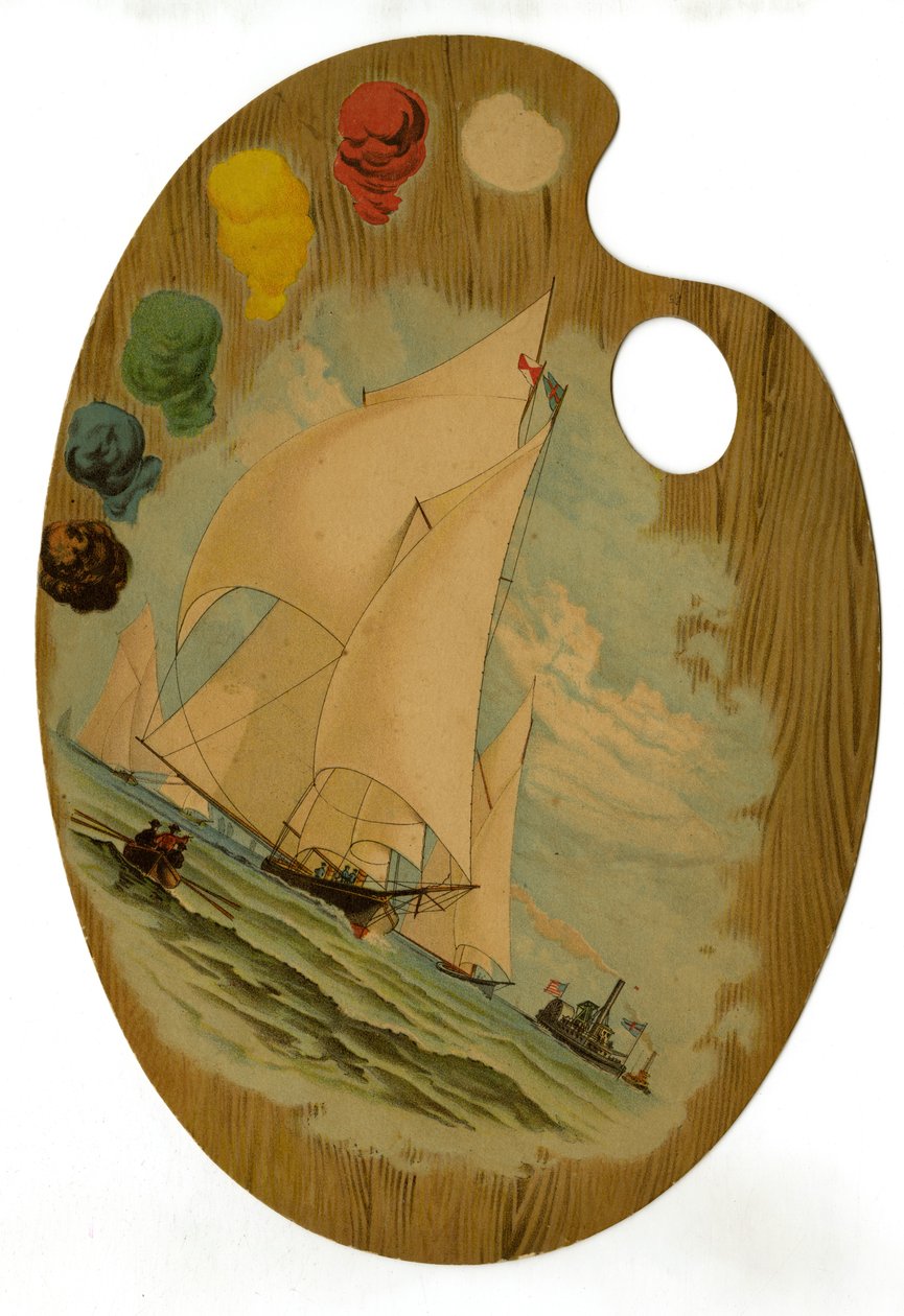 A Great Atlantic & Pacific Tea Company, os maiores importadores e varejistas de chás e cafés do mundo (paleta de madeira estampada cortada) de American School