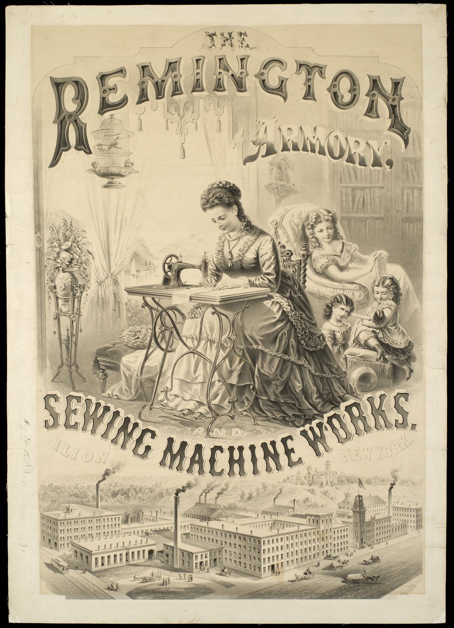 O Remington Armadura, Obras De Máquinas De Costura, Ilion, Nova Iorque de American School