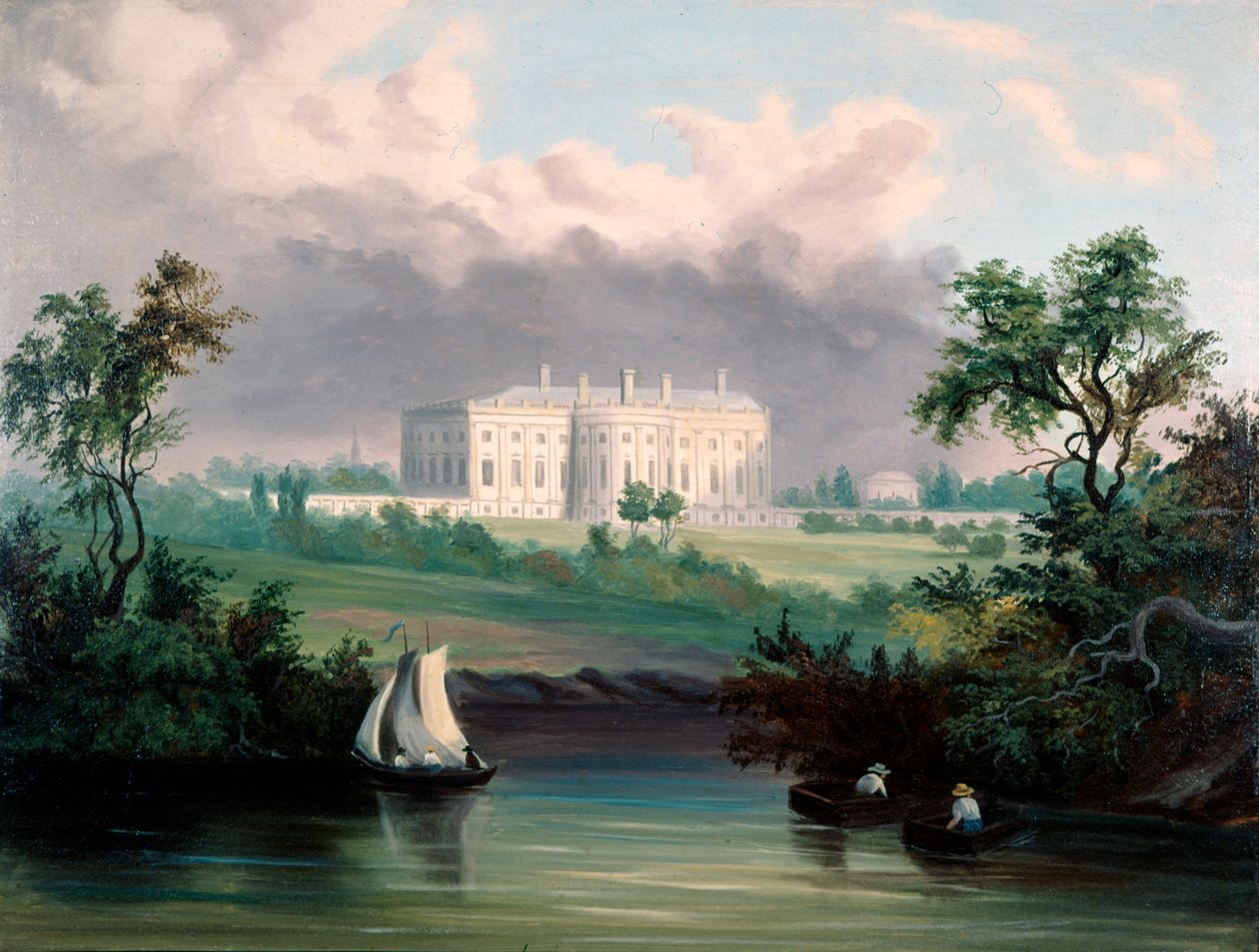 A Casa Branca, Washington, DC, c.1845 de American School