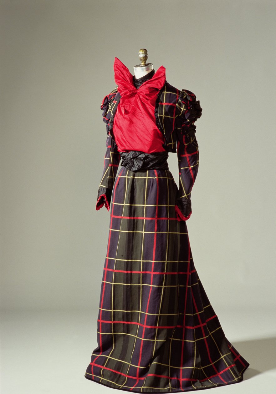 Vestido de Caminhada, c.1890 de American School