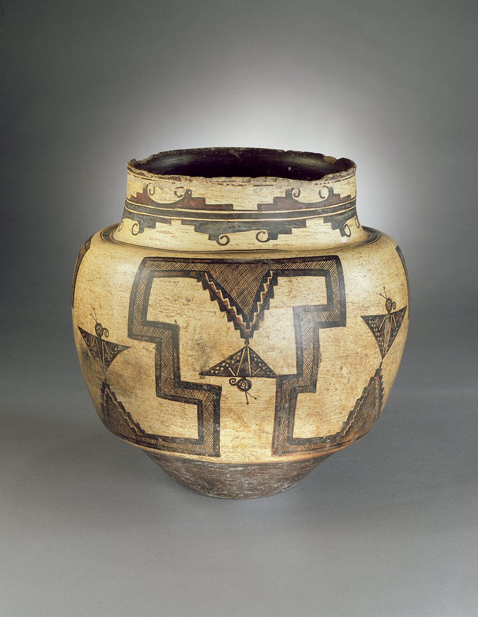 Jarra de Água, Zuni Pueblo, Novo México, 1825-50 (cerâmica) de American School