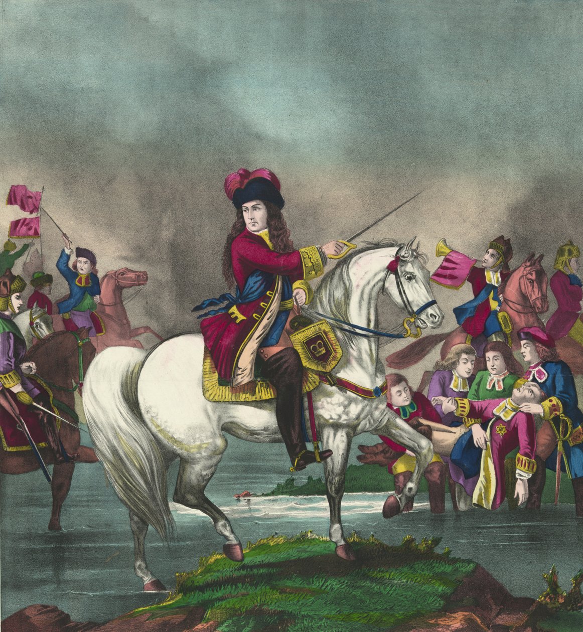 Guilherme III na Batalha do Boyne, 1874 de American School