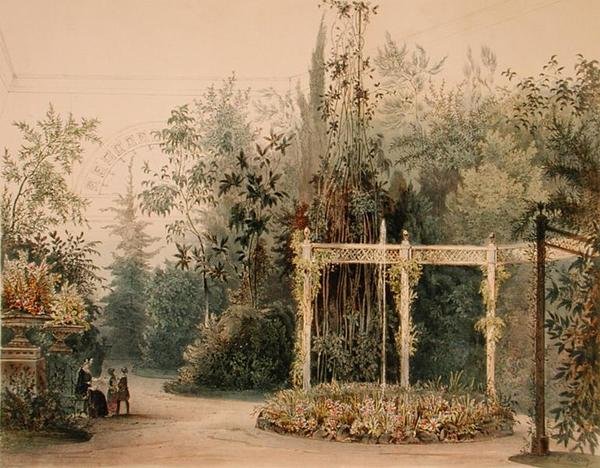 Bower no Jardim de Inverno do Palácio de Hofburg, Viena, 1852 (ver 170854) de Austrian School