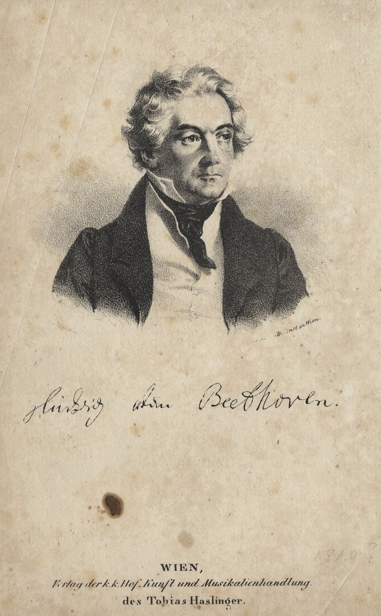 Ludwig von Beethoven, 1810 de Austrian School