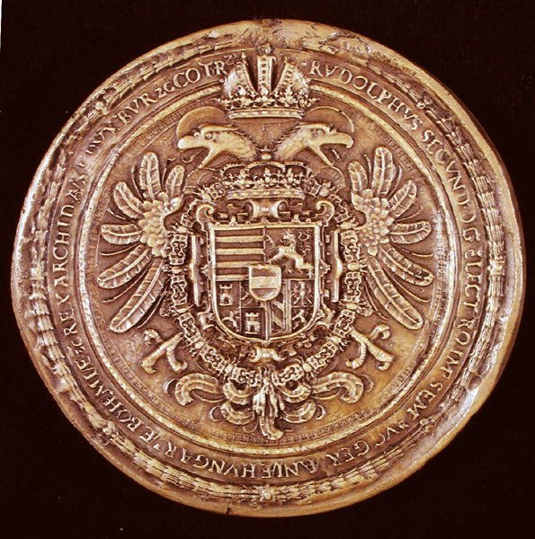 Selo do Imperador Rudolf II (1552-1612) 1603 de Austrian School