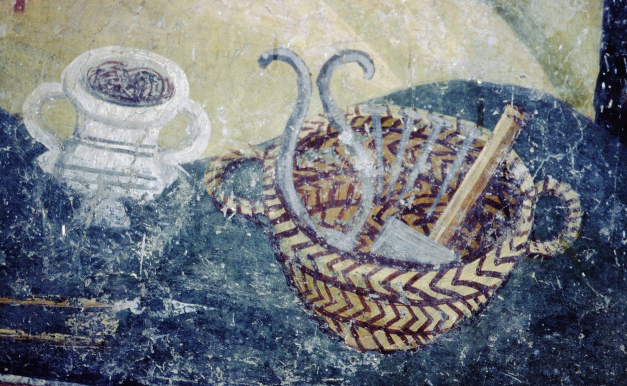 Ainda vida, um detalhe da lamentação, c.1164 (ver 147466) de Byzantine School
